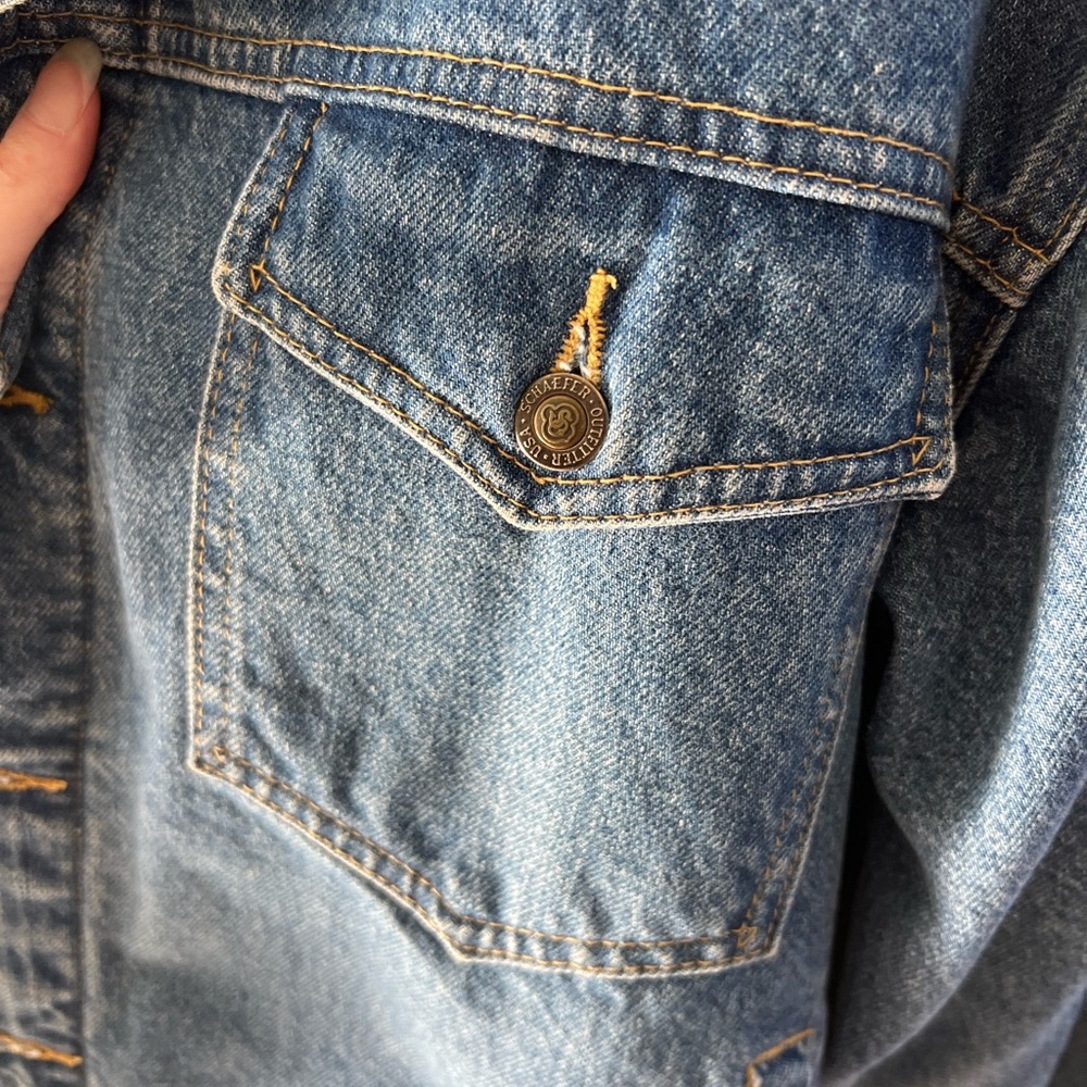 EUC Men’s Large Schaefer Outfitter Denim Jacket - Picture 7 of 16